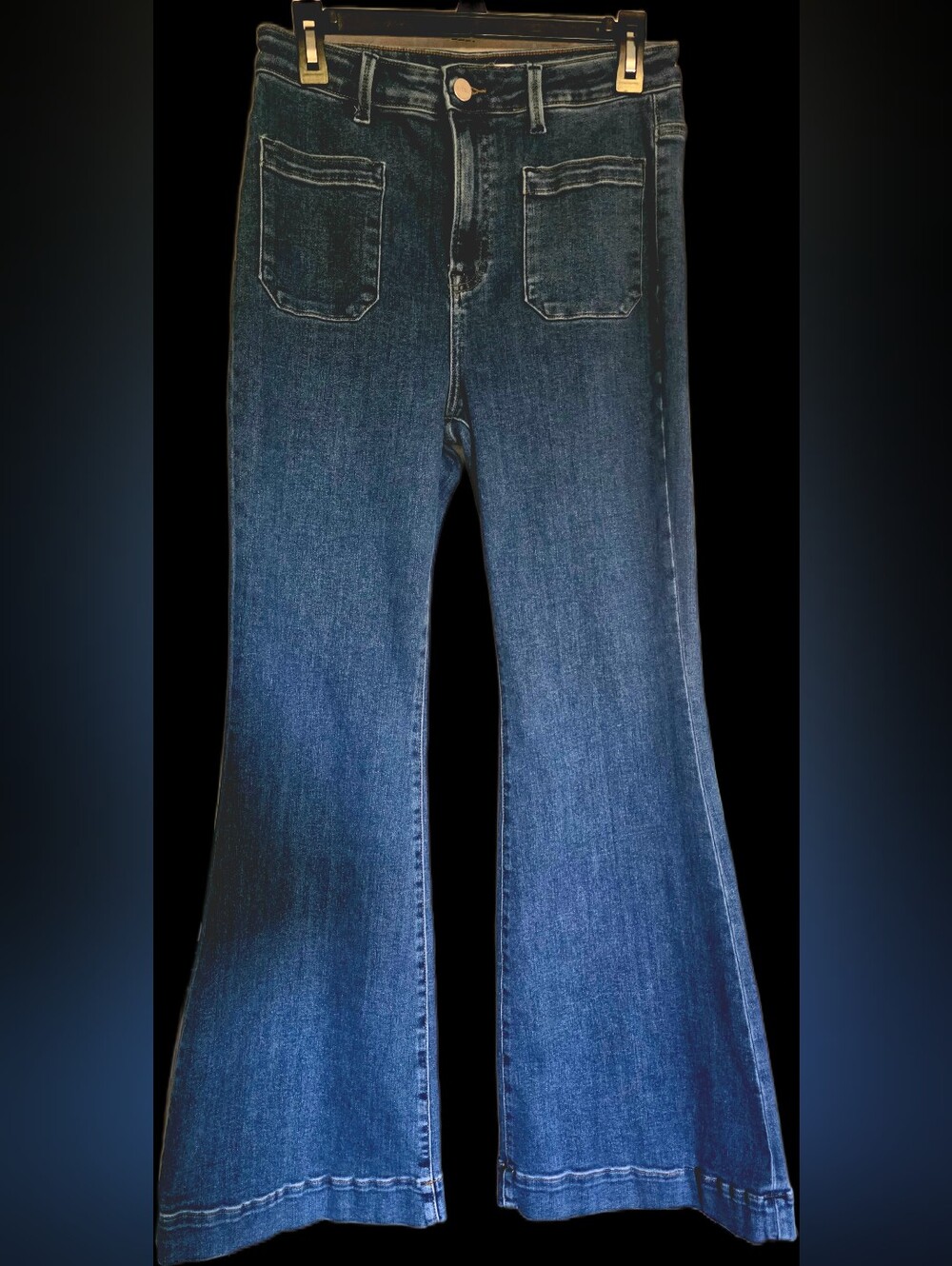 High-Rise Front Pocket Flare Jeans for Women
